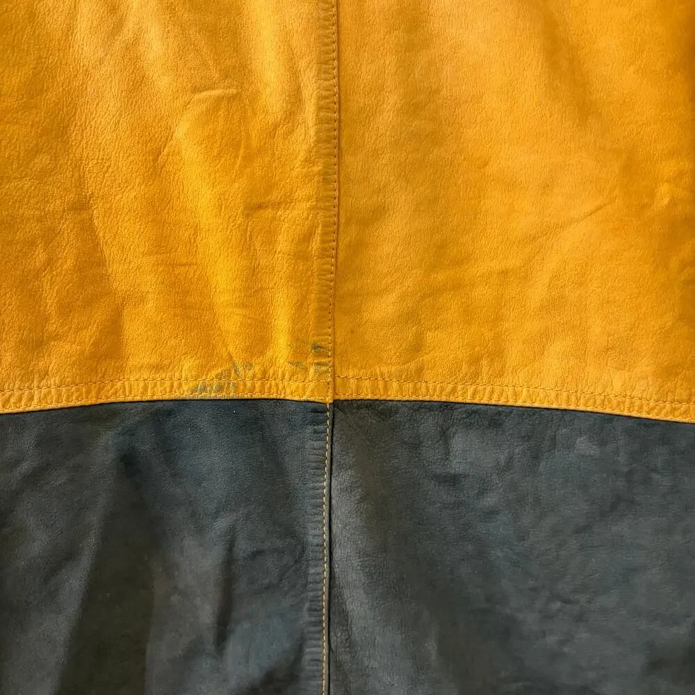 90s Vintage Julian Adventures Leather Goggle Hood Jacket Large Steampunk Aviator